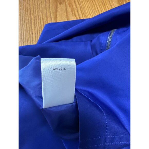 Susan Graver Womens Puckered Collar Royal Blue Full-Zip Jacket Size M - Picture 8 of 9